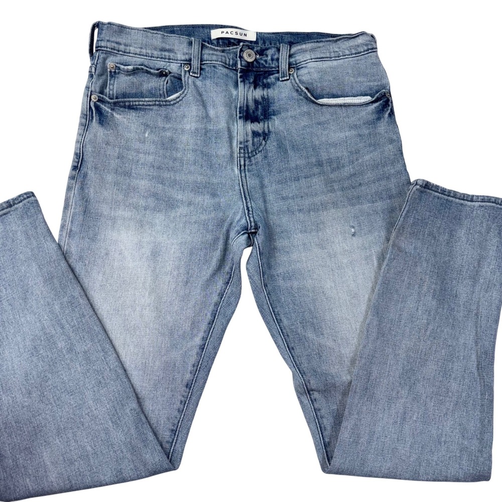 Pacsun Slim‎ Taper Jeans 31x32 Light Wash Denim Casual Everyday
